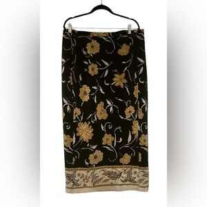 Sarah Chapman Vintage Silk Maxi Wrap Skirt 💕